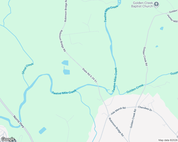 map of restaurants, bars, coffee shops, grocery stores, and more near 612 Robinson Bridge Road in Central