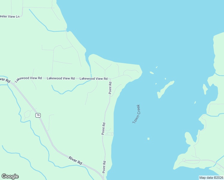 map of restaurants, bars, coffee shops, grocery stores, and more near 640 Point Road in Muscle Shoals