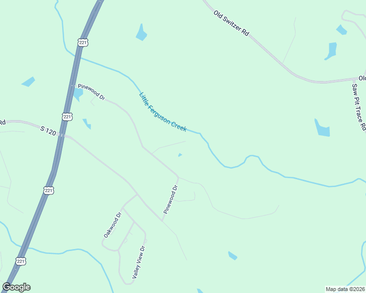 map of restaurants, bars, coffee shops, grocery stores, and more near 116 Forest Road in Woodruff