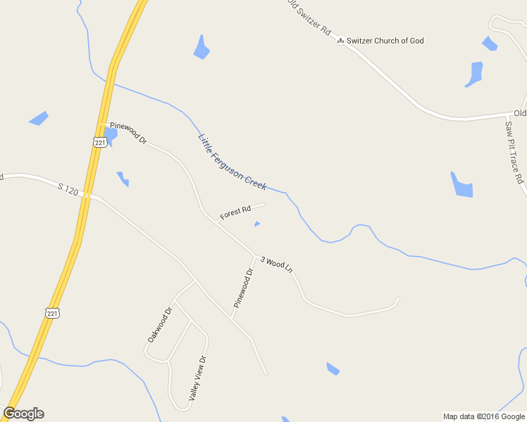 map of restaurants, bars, coffee shops, grocery stores, and more near 116 Forest Road in Woodruff