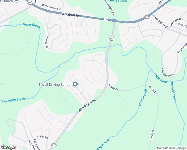 map of restaurants, bars, coffee shops, grocery stores, and more near 501 Briar Oaks Lane in Simpsonville