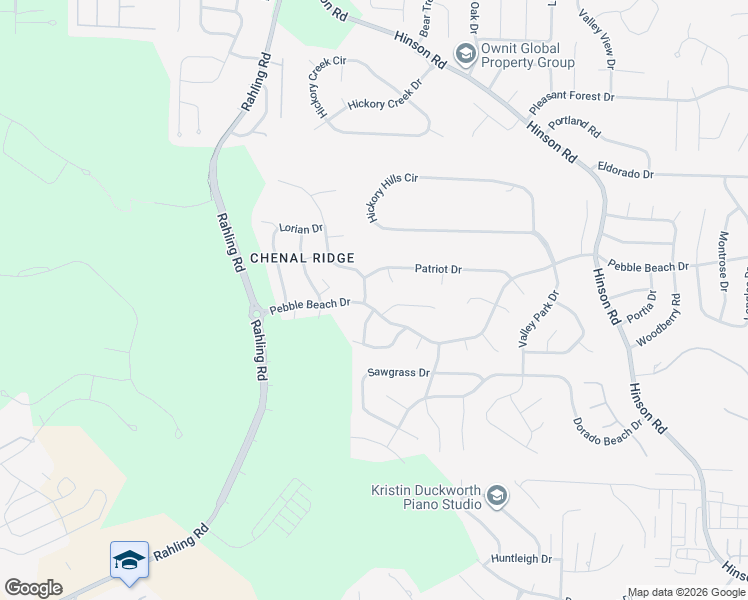 map of restaurants, bars, coffee shops, grocery stores, and more near 4 Greendale Court in Little Rock
