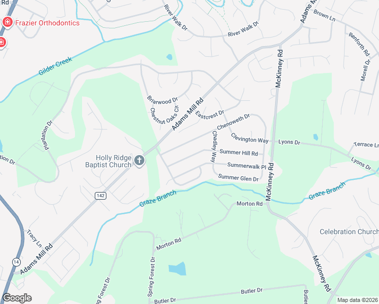 map of restaurants, bars, coffee shops, grocery stores, and more near 111 Chenoweth Drive in Simpsonville
