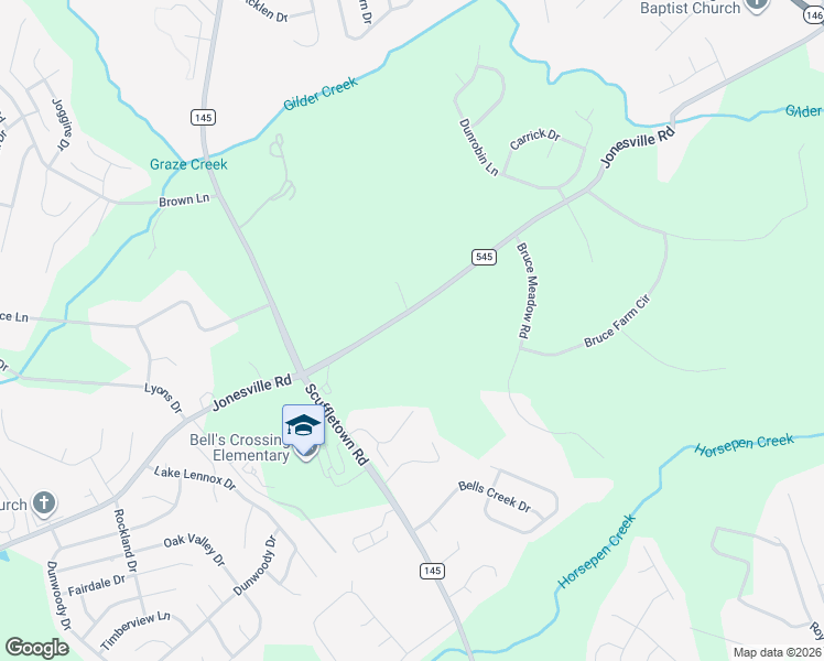 map of restaurants, bars, coffee shops, grocery stores, and more near 1728 Jonesville Road in Simpsonville