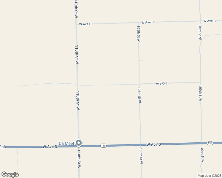 map of restaurants, bars, coffee shops, grocery stores, and more near West Avenue C 8 in Los Angeles County