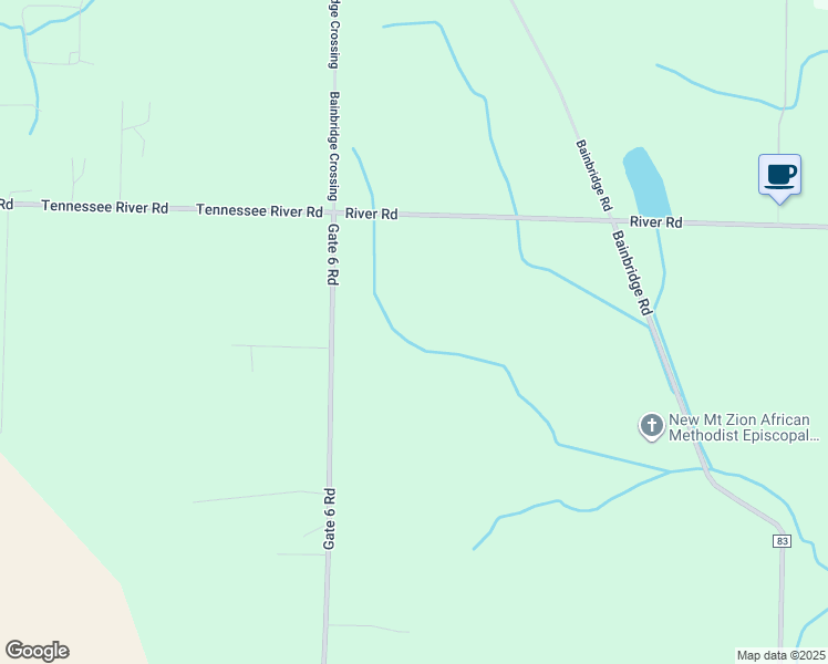 map of restaurants, bars, coffee shops, grocery stores, and more near in Muscle Shoals