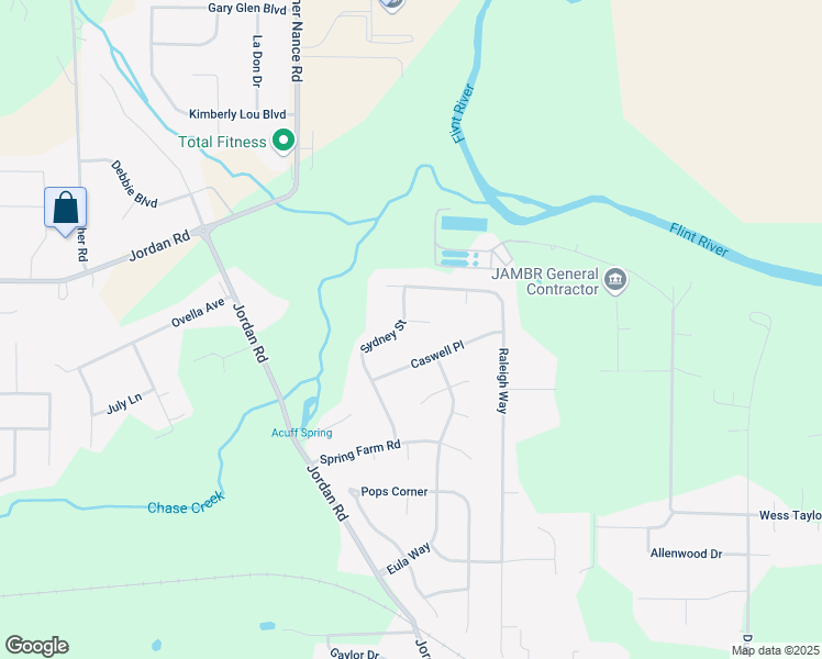 map of restaurants, bars, coffee shops, grocery stores, and more near 103 Windchase Court in Huntsville