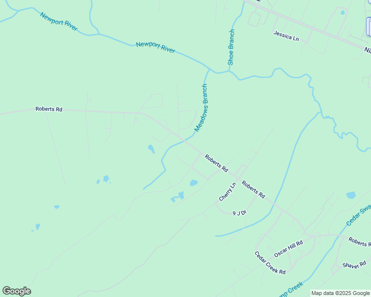 map of restaurants, bars, coffee shops, grocery stores, and more near 979 Roberts Road in Newport