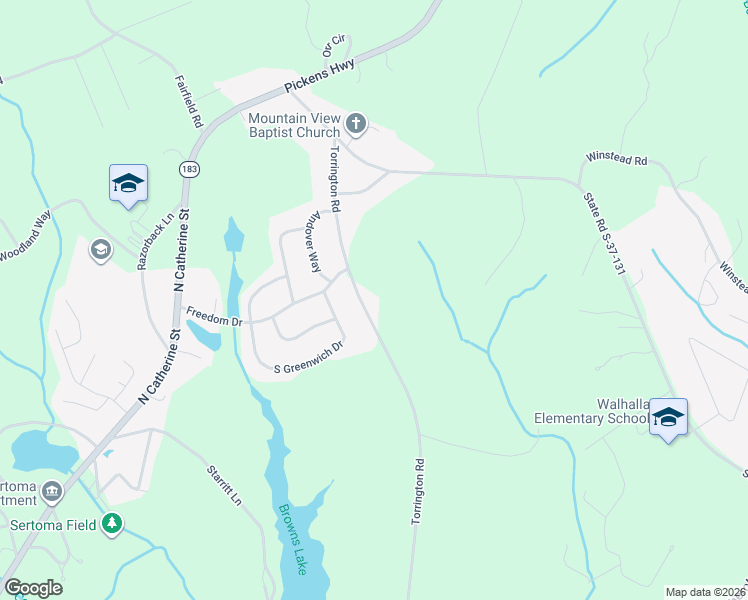 map of restaurants, bars, coffee shops, grocery stores, and more near 310 Torrington Rd in West Union
