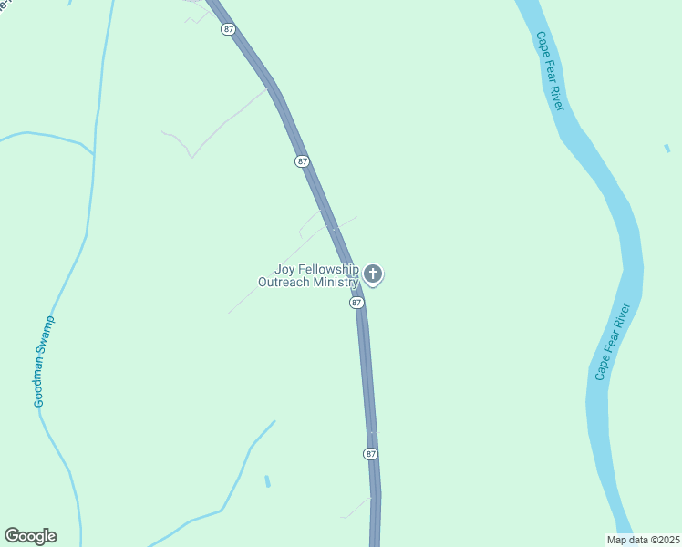 map of restaurants, bars, coffee shops, grocery stores, and more near 18451 North Carolina 87 in Tar Heel