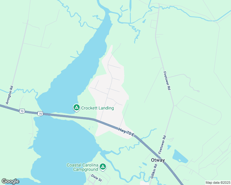 map of restaurants, bars, coffee shops, grocery stores, and more near 206 Gull Court in Beaufort