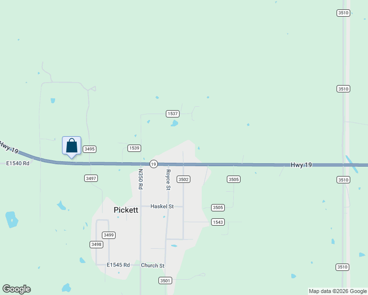 map of restaurants, bars, coffee shops, grocery stores, and more near 13902 County Road 3502 in Ada