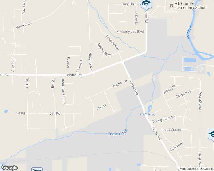 map of restaurants, bars, coffee shops, grocery stores, and more near 113 Ovella Avenue in Huntsville