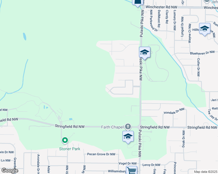 map of restaurants, bars, coffee shops, grocery stores, and more near 3802 Valleydale Road Northwest in Huntsville