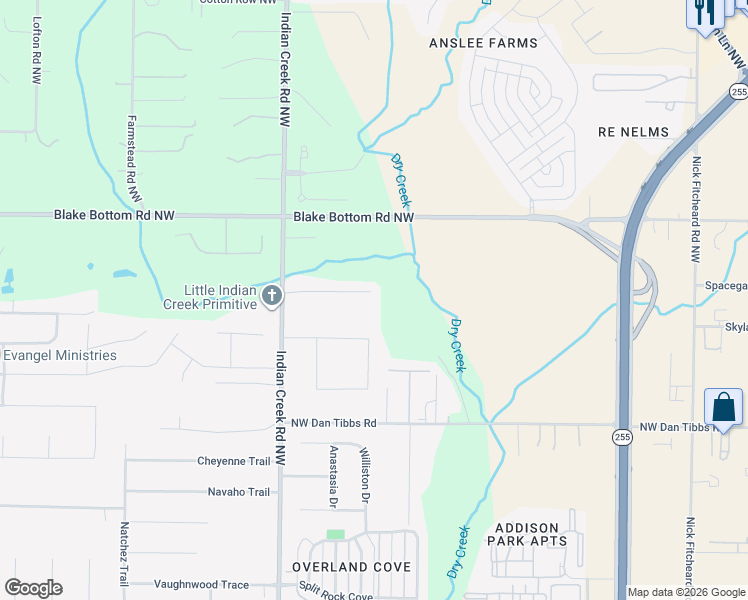 map of restaurants, bars, coffee shops, grocery stores, and more near 136 Harness Drive in Huntsville
