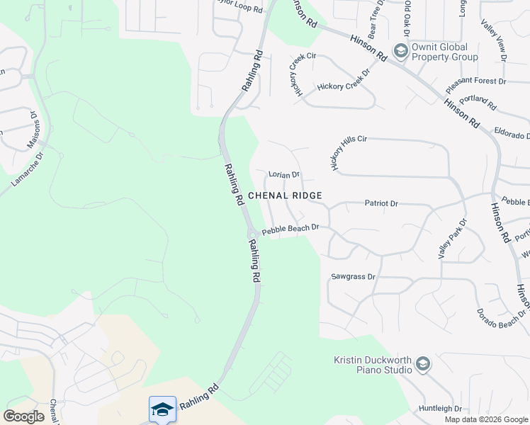 map of restaurants, bars, coffee shops, grocery stores, and more near 22 Lorian Drive in Little Rock