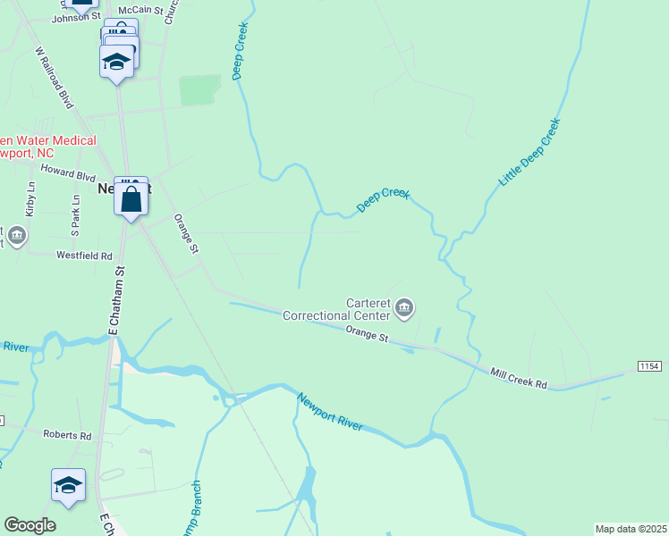 map of restaurants, bars, coffee shops, grocery stores, and more near in Newport