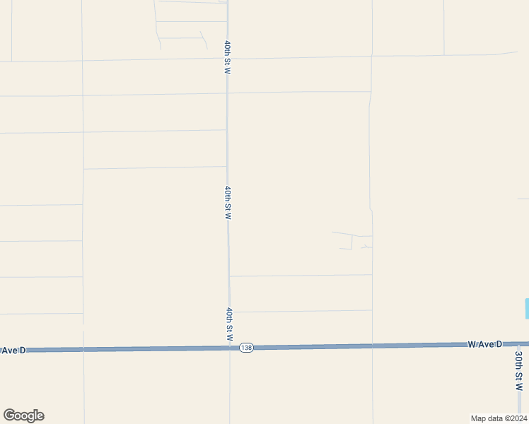 map of restaurants, bars, coffee shops, grocery stores, and more near 40th Street West in Lancaster