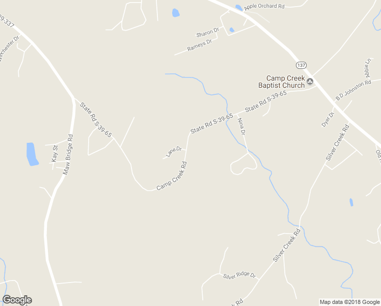 map of restaurants, bars, coffee shops, grocery stores, and more near 327 Camp Creek Road in Central