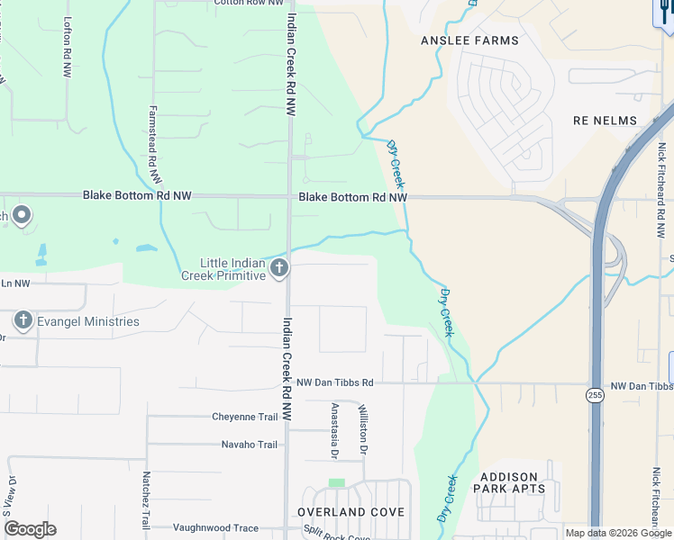 map of restaurants, bars, coffee shops, grocery stores, and more near 120 Harness Drive in Huntsville
