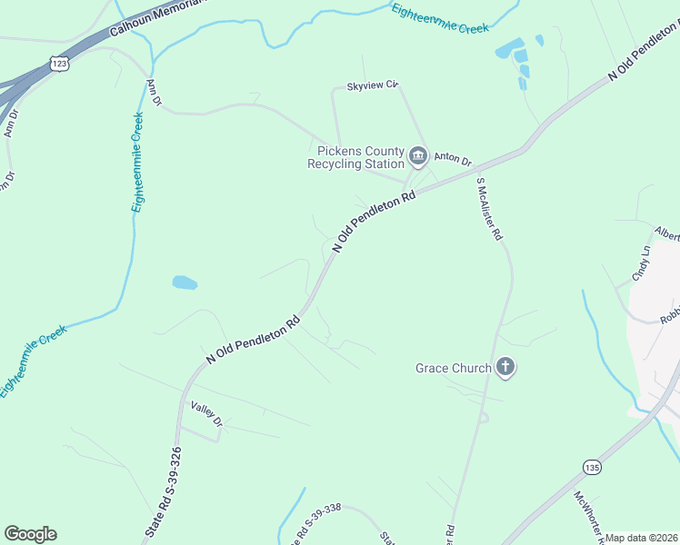 map of restaurants, bars, coffee shops, grocery stores, and more near 930 North Old Pendleton Road in Liberty