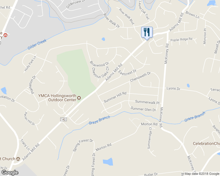 map of restaurants, bars, coffee shops, grocery stores, and more near 111 Chenoweth Drive in Simpsonville