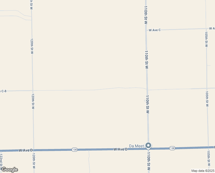 map of restaurants, bars, coffee shops, grocery stores, and more near 112th Street West in Los Angeles County