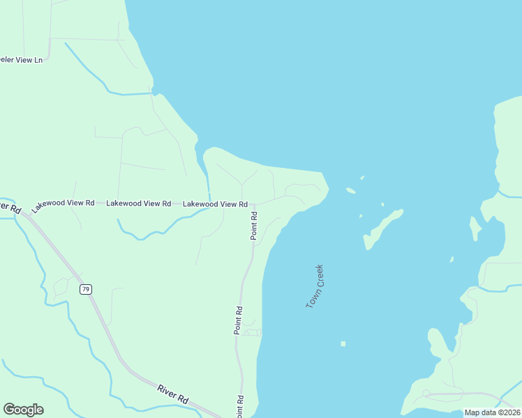 map of restaurants, bars, coffee shops, grocery stores, and more near 30 Lakewood View Drive in Muscle Shoals