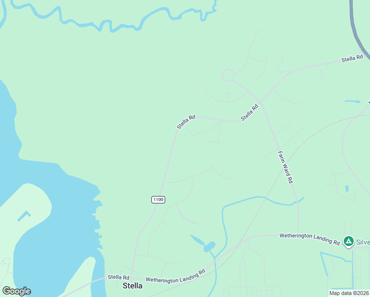 map of restaurants, bars, coffee shops, grocery stores, and more near Stella Road in Stella