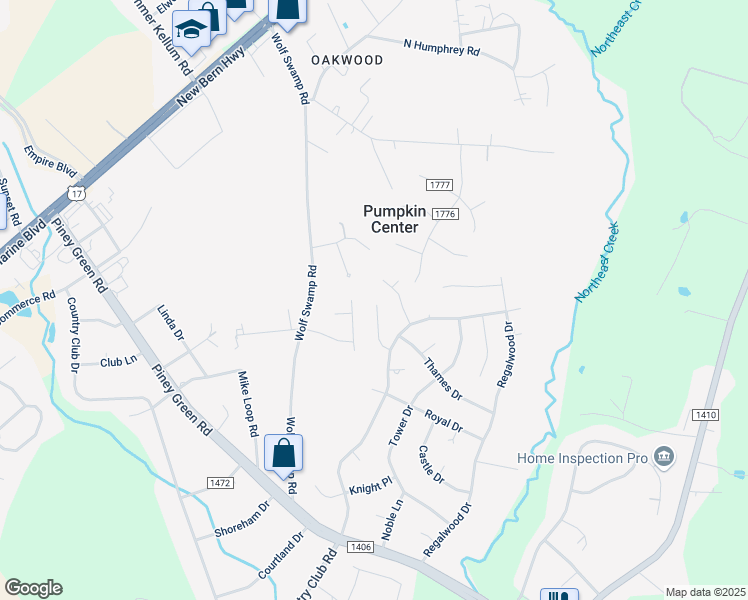 map of restaurants, bars, coffee shops, grocery stores, and more near 137 Windsor Court in Jacksonville