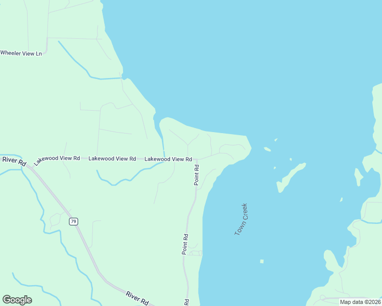 map of restaurants, bars, coffee shops, grocery stores, and more near 30 Lakewood View Drive in Muscle Shoals