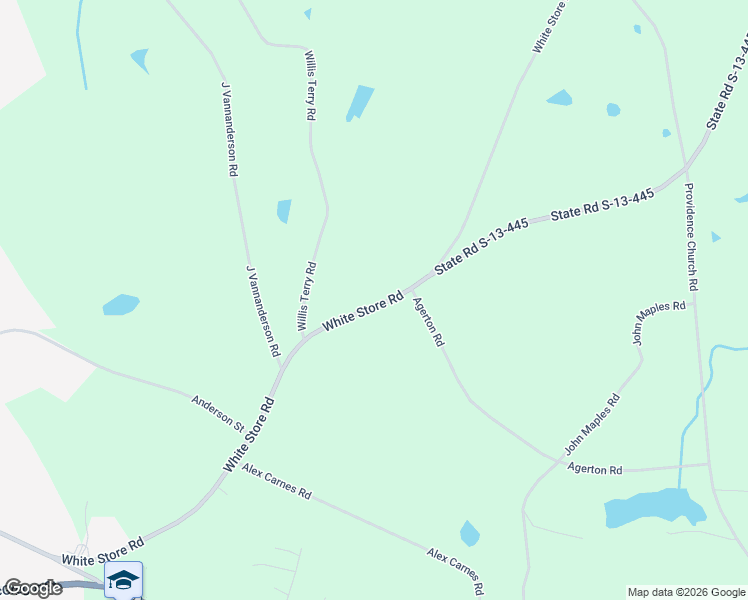 map of restaurants, bars, coffee shops, grocery stores, and more near 957 White Store Road in Pageland