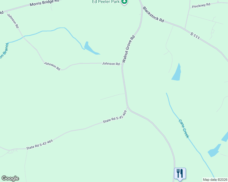 map of restaurants, bars, coffee shops, grocery stores, and more near 320 Sara Ann Lane in Roebuck