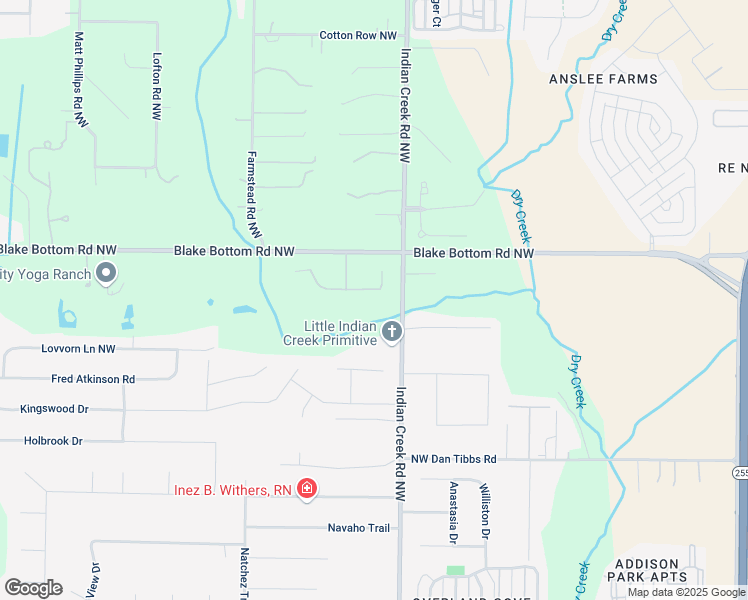 map of restaurants, bars, coffee shops, grocery stores, and more near 109 Raccoon Trce in Huntsville