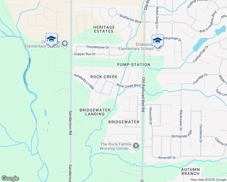 map of restaurants, bars, coffee shops, grocery stores, and more near 15802 Trey Hughes Drive Northwest in Harvest