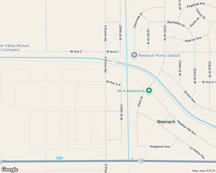 map of restaurants, bars, coffee shops, grocery stores, and more near 49750 3 Points Road in Lancaster