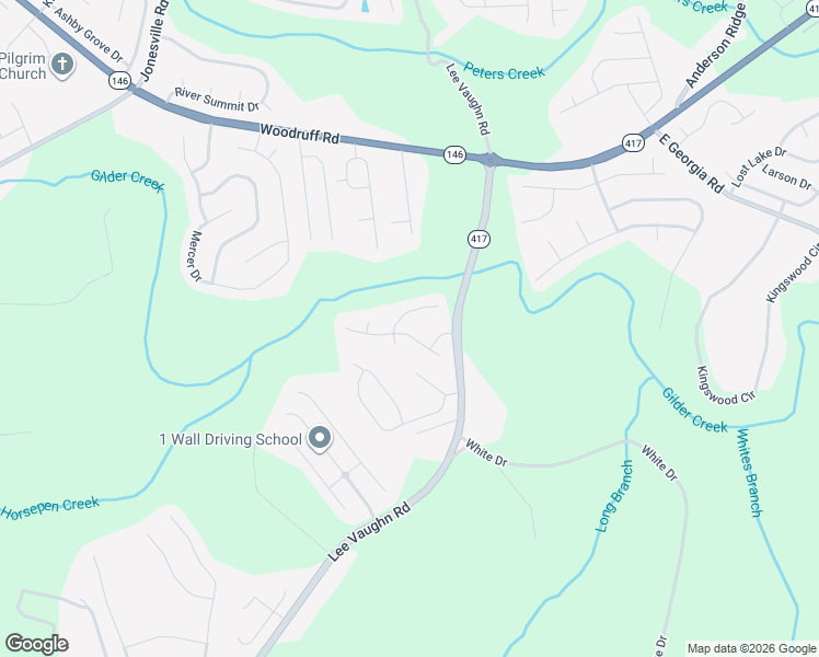 map of restaurants, bars, coffee shops, grocery stores, and more near 208 Abercorn Way in Simpsonville