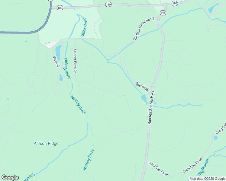 map of restaurants, bars, coffee shops, grocery stores, and more near 16 Souther Ridge in Blairsville