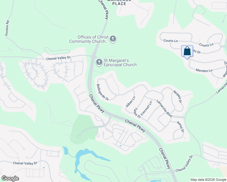 map of restaurants, bars, coffee shops, grocery stores, and more near 34 Bellegarde Drive in Little Rock