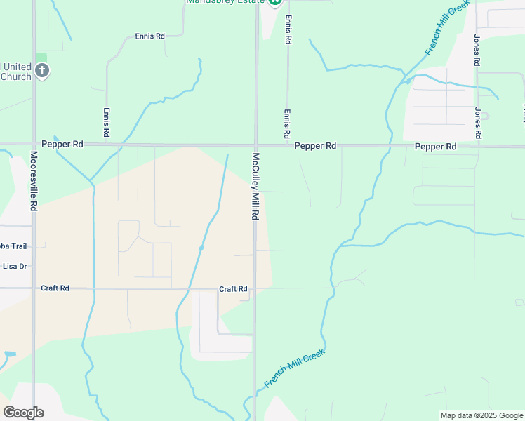 map of restaurants, bars, coffee shops, grocery stores, and more near 15766 McCulley Mill Road in Athens