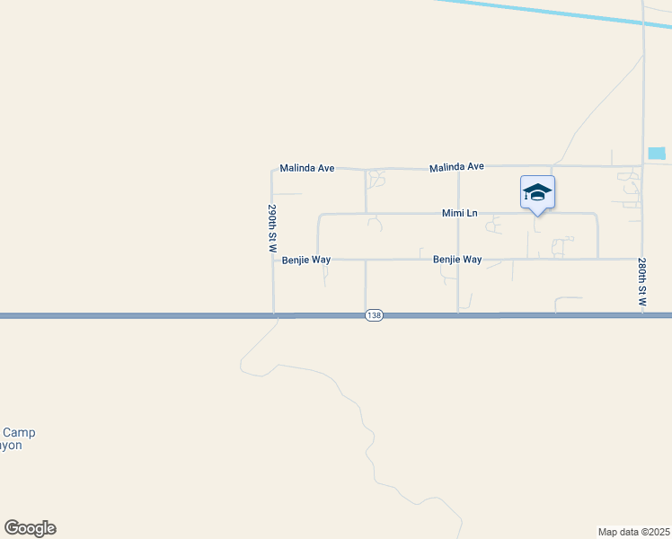 map of restaurants, bars, coffee shops, grocery stores, and more near 28832 Benjie Way in Lancaster