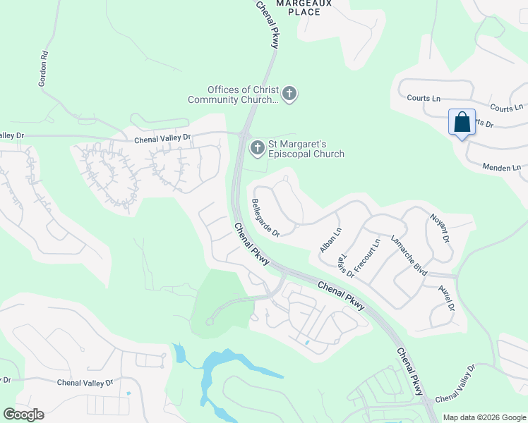 map of restaurants, bars, coffee shops, grocery stores, and more near 61 Bellegarde Drive in Little Rock