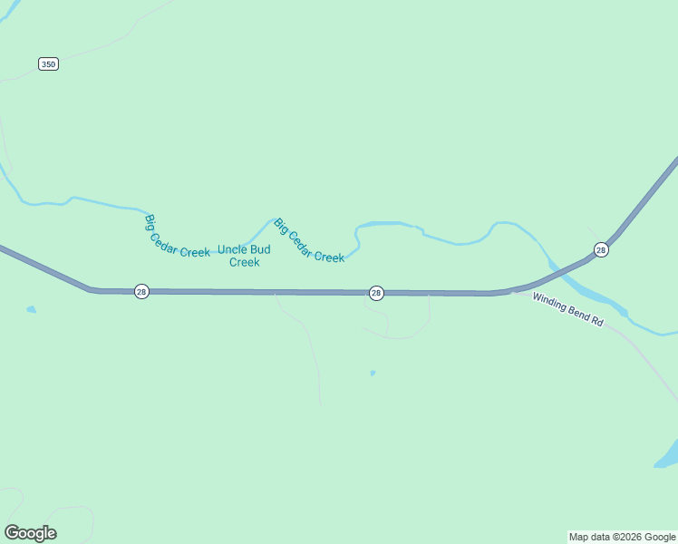 map of restaurants, bars, coffee shops, grocery stores, and more near Highway 28 in Parks