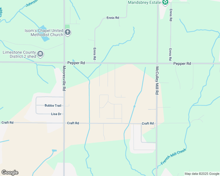 map of restaurants, bars, coffee shops, grocery stores, and more near 15802 Jackson Lane in Athens