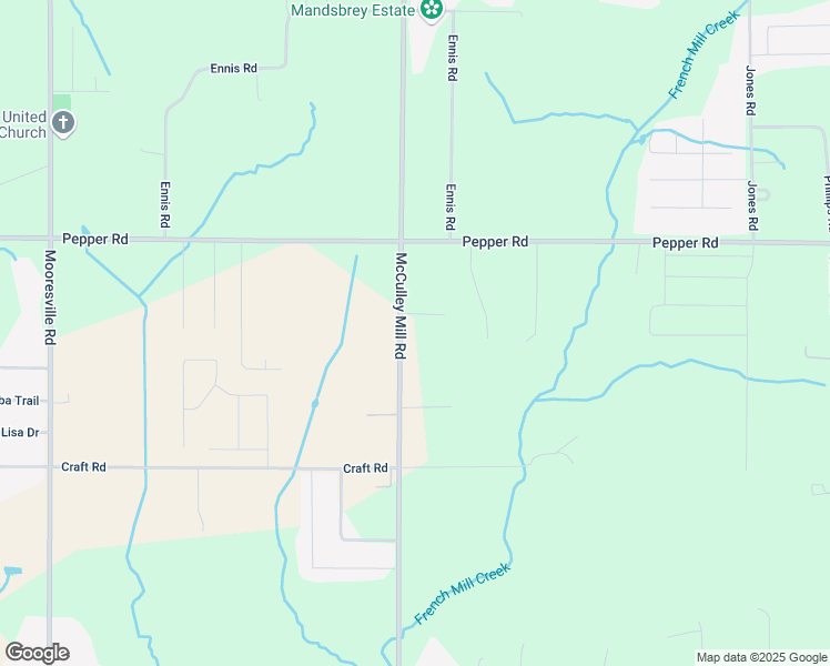 map of restaurants, bars, coffee shops, grocery stores, and more near 15766 McCulley Mill Road in Athens