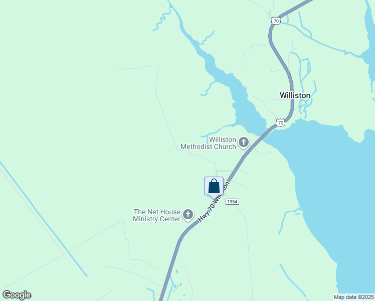 map of restaurants, bars, coffee shops, grocery stores, and more near Donnie Davis Rd in Carteret