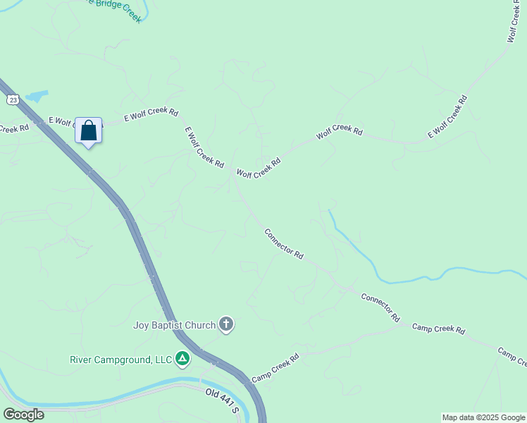 map of restaurants, bars, coffee shops, grocery stores, and more near 782 Wolf Creek Road in Tiger