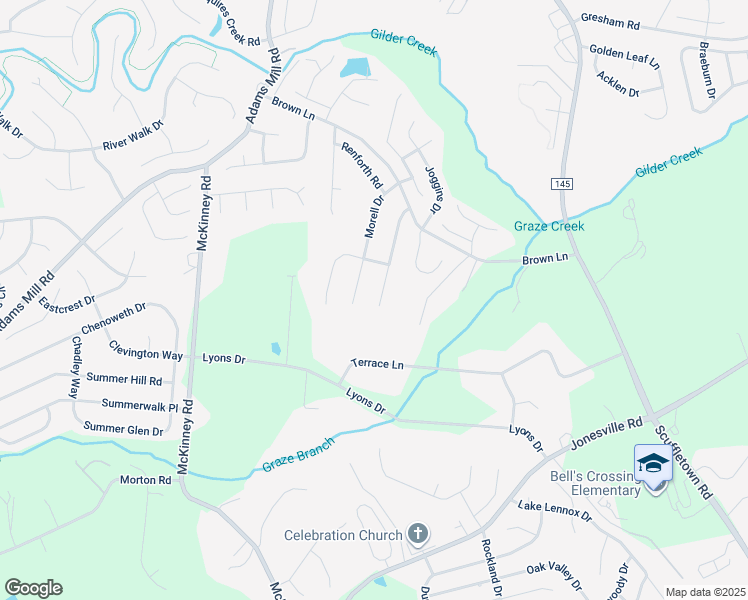 map of restaurants, bars, coffee shops, grocery stores, and more near 112 Hawkesbury Road in Simpsonville