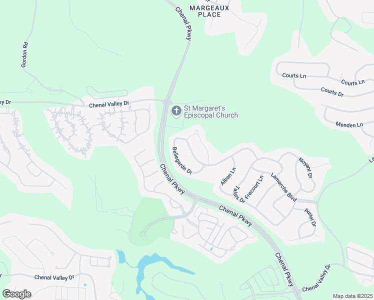 map of restaurants, bars, coffee shops, grocery stores, and more near 61 Bellegarde Drive in Little Rock