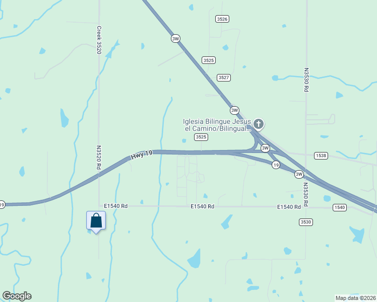 map of restaurants, bars, coffee shops, grocery stores, and more near 12481 Oklahoma 19 in Ada